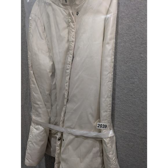 Marcona Jacket Women's XL White Full Zip Solid Double Lining Windbreaker Jacket - Picture 9 of 9